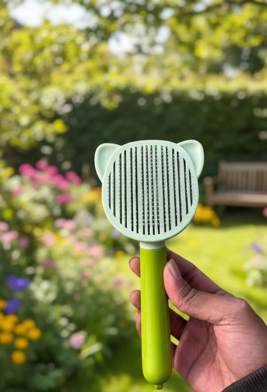 Self-Cleaning Cat Hair Brush – Gentle Deshedding & Grooming Brush